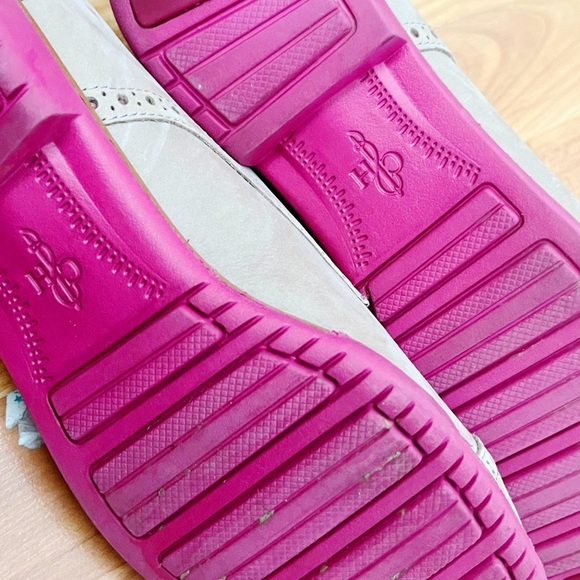 Cole Haan Women's Shoes Eyelet Tip Cream Suede 7 1/2 B Rose Sole - Picture 7 of 7